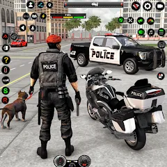 Взлом US Police Car Parking - King  [МОД Бесконечные монеты] - стабильная версия apk на Андроид