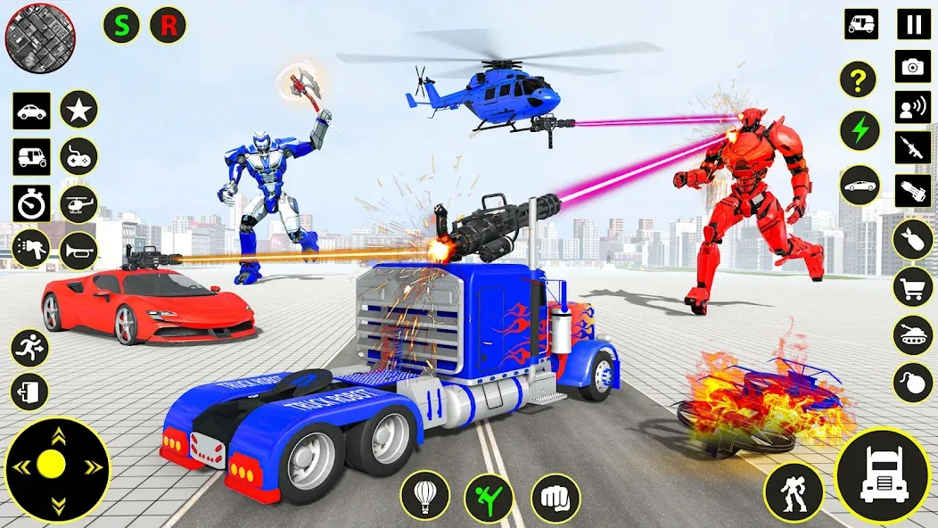 Truck Game - Car Robot Games  [МОД Бесконечные деньги] Screenshot 2