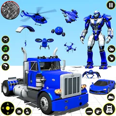 Взлом Truck Game - Car Robot Games  [МОД Бесконечные деньги] - стабильная версия apk на Андроид