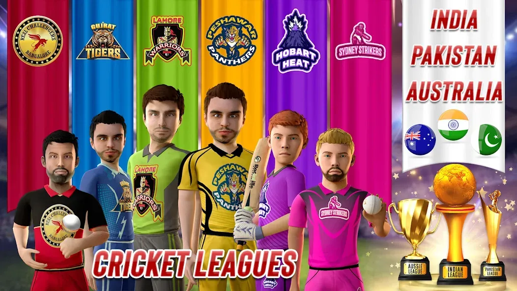 RVG Real World Cricket Game 3D (РВГ Реальная Мировая Крикетная Игра 3D)  [МОД Menu] Screenshot 5