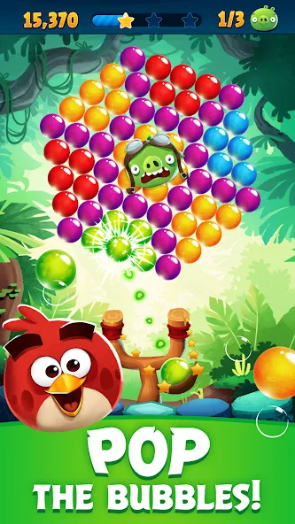 Angry Birds POP Bubble Shooter (Энгри Брдс ПОП Бабл Шутер)  [МОД Много денег] Screenshot 1