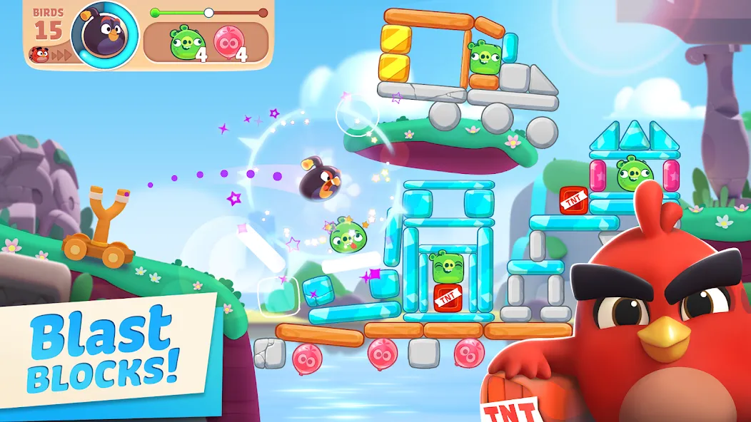 Angry Birds Journey (Энгри Бердс Джорни)  [МОД Unlimited Money] Screenshot 1