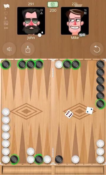 Backgammon Online  [МОД Все открыто] Screenshot 1