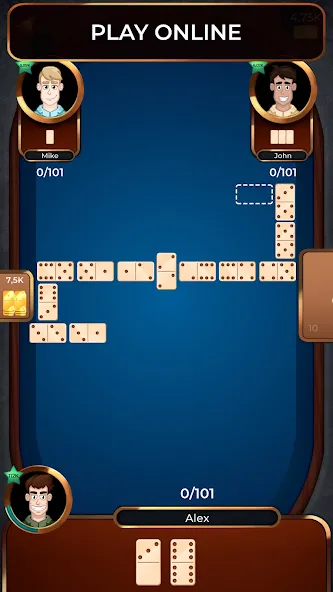 Dominoes Online  [МОД Все открыто] Screenshot 1