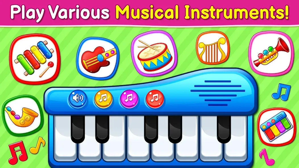 Baby Games: Piano & Baby Phone (Бейби Геймс)  [МОД Бесконечные деньги] Screenshot 2