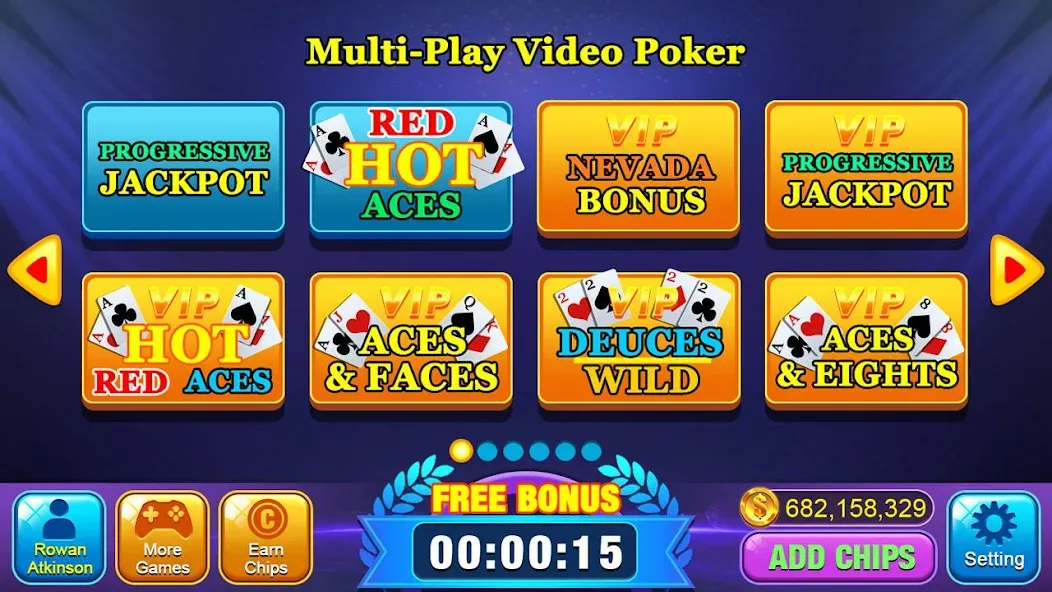 Video Poker Games - Multi Hand (Видео покер игры)  [МОД Mega Pack] Screenshot 3