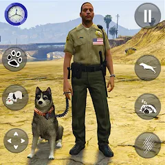 Взломанная Toby Police Dog Sim: Dogs Game  [МОД Unlocked] - последняя версия apk на Андроид