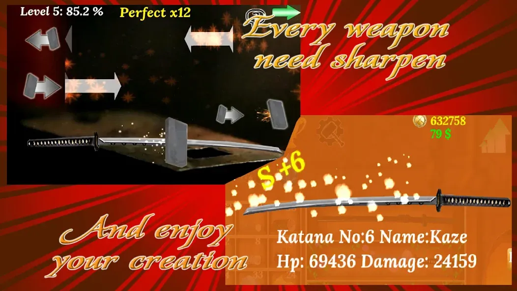 Katana Collection : blacksmith  [МОД Mega Pack] Screenshot 4