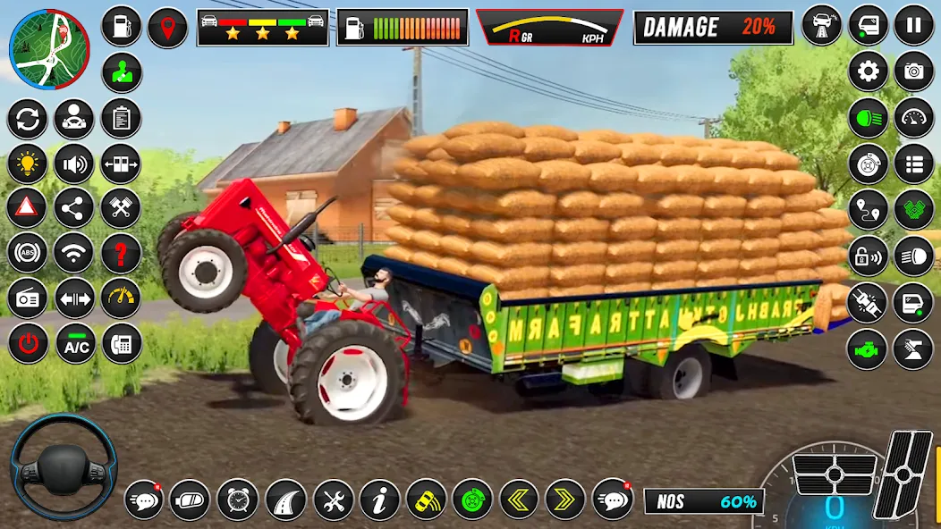 Indian Tractor Simulator Games  [МОД Бесконечные монеты] Screenshot 2