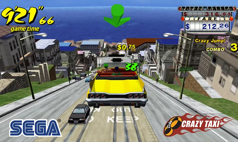 Crazy Taxi Classic (Крейзи Такси Классик)  [МОД Menu] Screenshot 1