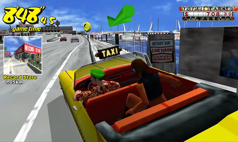 Crazy Taxi Classic (Крейзи Такси Классик)  [МОД Menu] Screenshot 2