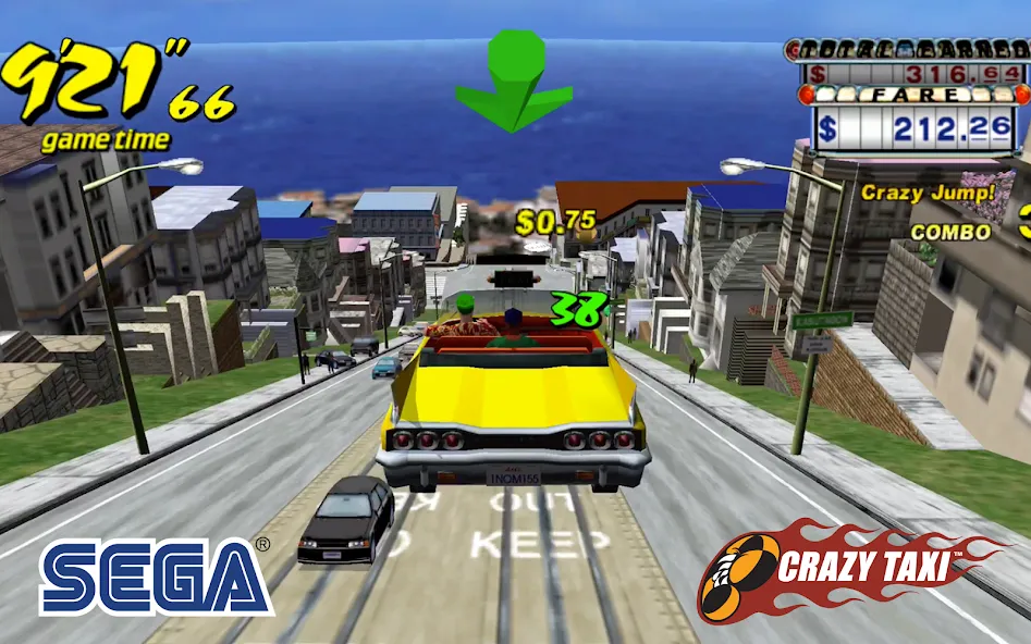 Crazy Taxi Classic (Крейзи Такси Классик)  [МОД Menu] Screenshot 4