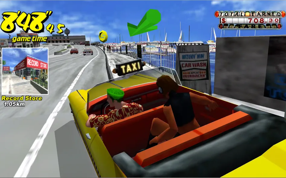 Crazy Taxi Classic (Крейзи Такси Классик)  [МОД Menu] Screenshot 5