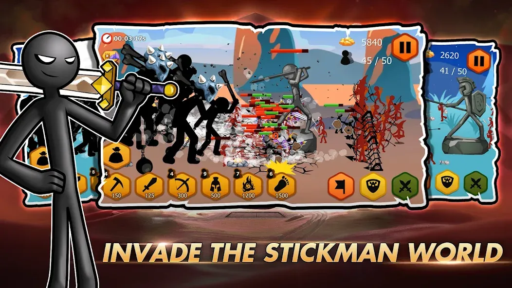 Stick Dynasty (Стритмен Баттл Уор)  [МОД Unlocked] Screenshot 3