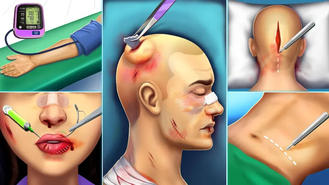 Surgery Simulator Doctor Game  [МОД Бесконечные монеты] Screenshot 4