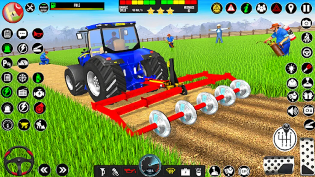 Indian Tractor Driving Game 3D (Фарминг Геймс)  [МОД Много денег] Screenshot 2