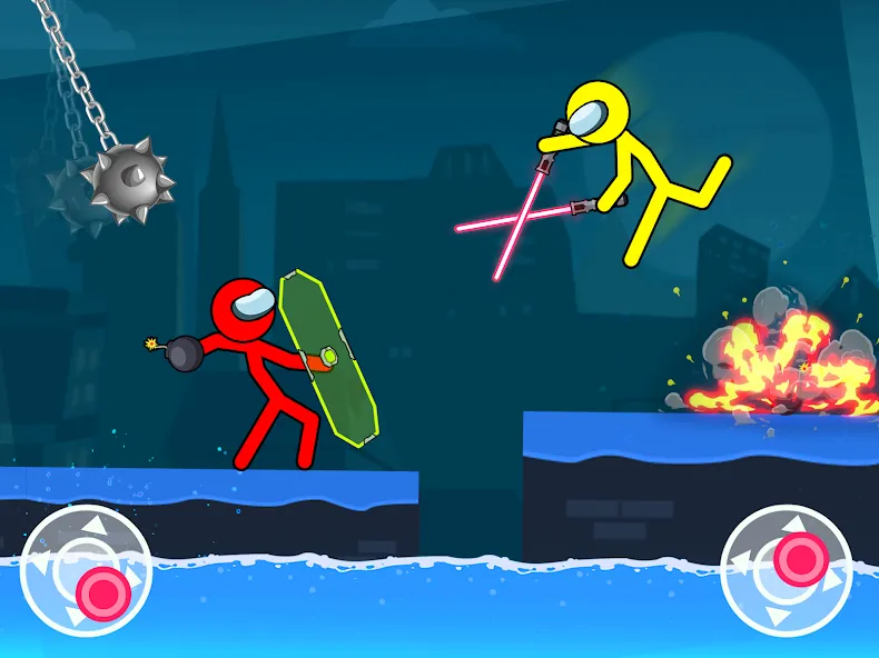 Stick-man Fighting Games  [МОД Unlimited Money] Screenshot 1