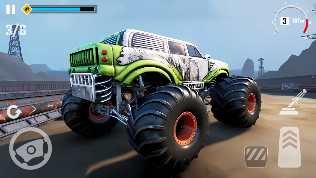 4x4 Monster Truck Racing Games (Монстр Трак Гонки игры)  [МОД Бесконечные деньги] Screenshot 5