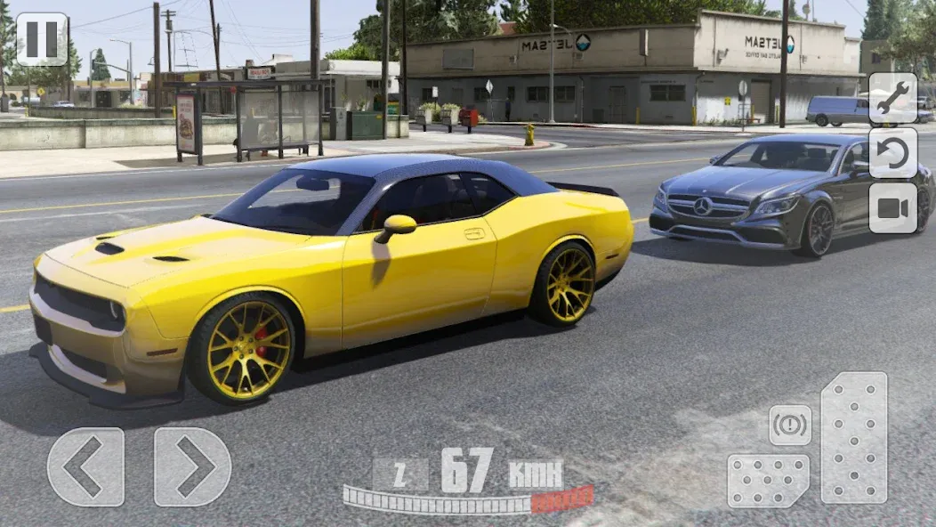 Simulator Dodge Demon Parking (Симулятор парковки  )  [МОД Много монет] Screenshot 2