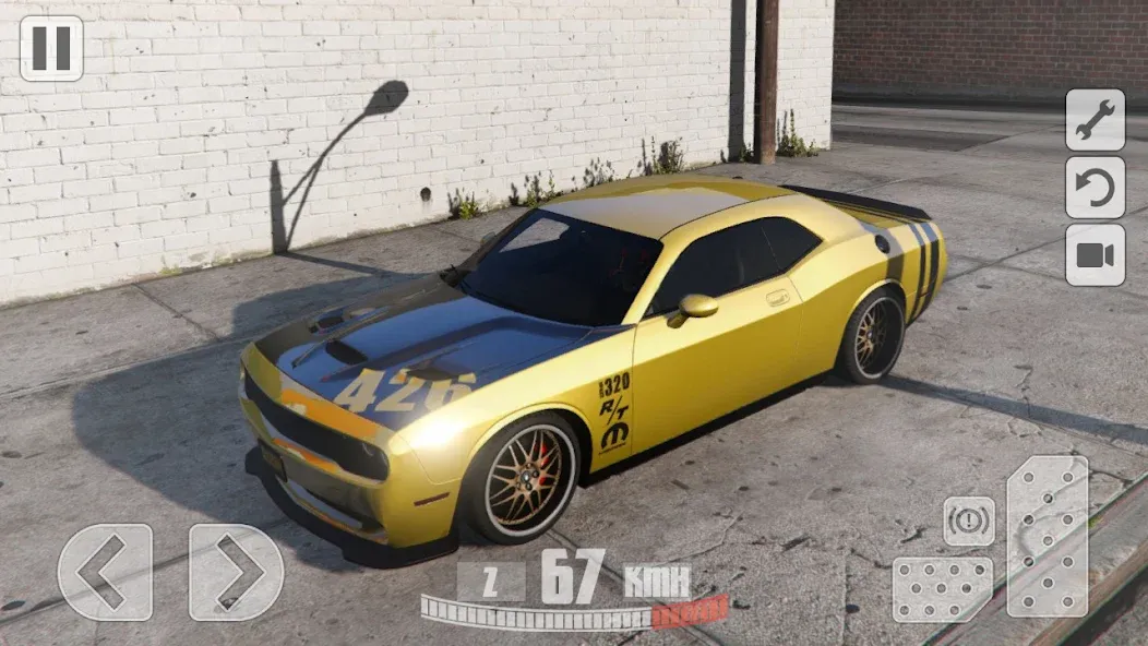 Simulator Dodge Demon Parking (Симулятор парковки  )  [МОД Много монет] Screenshot 3