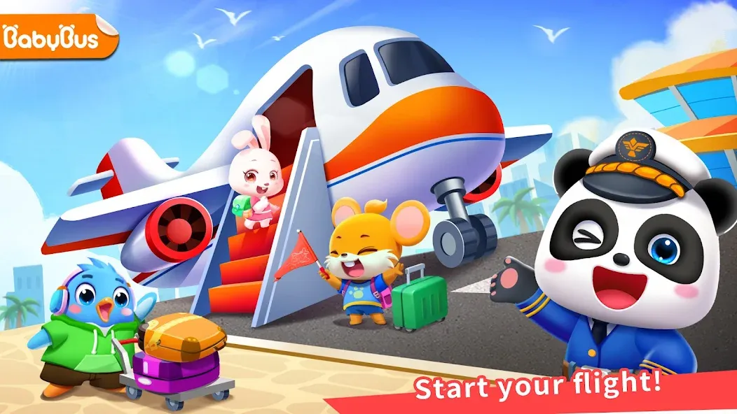 Baby Panda's Airport  [МОД Меню] Screenshot 1