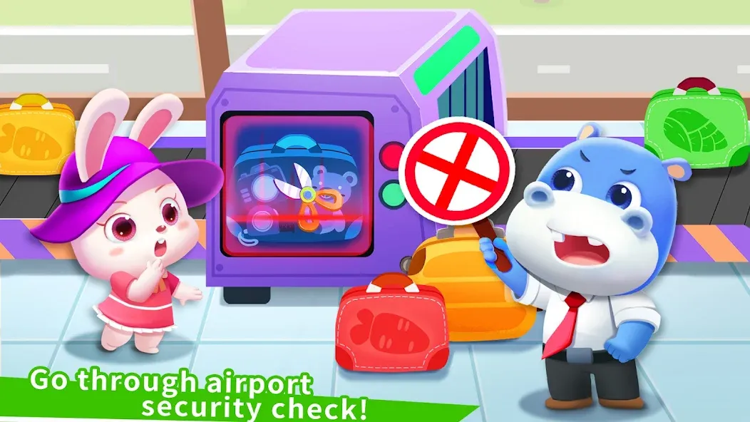 Baby Panda's Airport  [МОД Меню] Screenshot 3