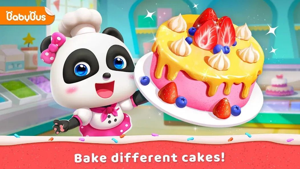 Little Panda's Cake Shop  [МОД Бесконечные деньги] Screenshot 1