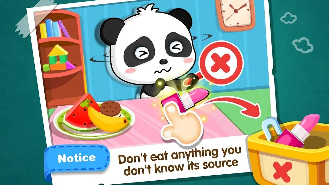 Baby Panda Home Safety  [МОД Бесконечные монеты] Screenshot 2