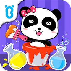 Взломанная Baby Panda's Color Mixing  [МОД Mega Pack] - стабильная версия apk на Андроид