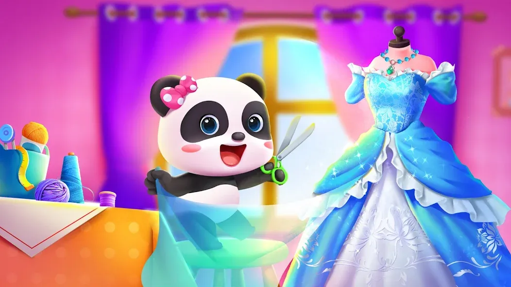 Baby Panda's Fashion Dress Up  [МОД Бесконечные монеты] Screenshot 1