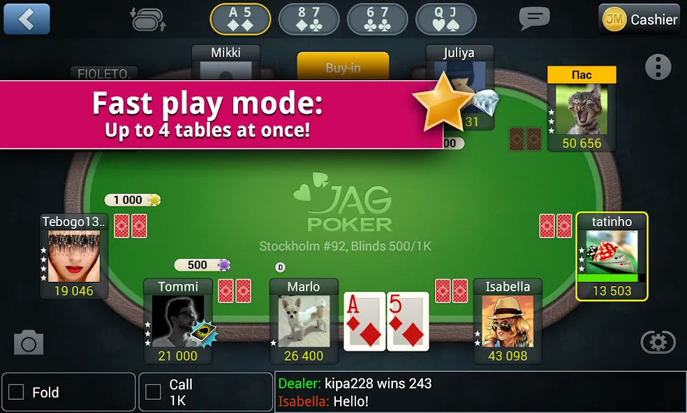 Jag Poker HD (Яг Покер ХД)  [МОД Меню] Screenshot 2