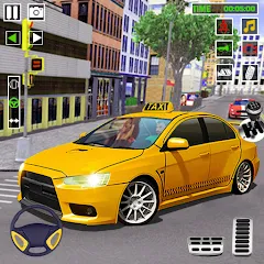 Скачать взлом City Taxi Games-Taxi Car Games (Сити Такси Игры)  [МОД Все открыто] - стабильная версия apk на Андроид