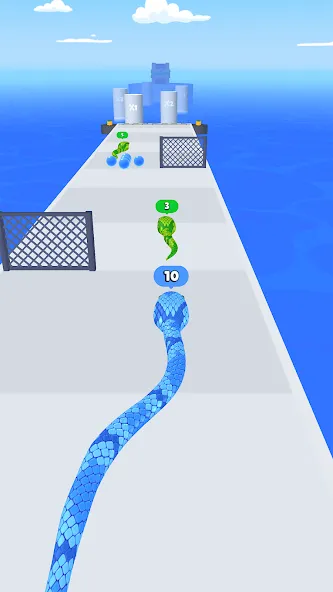 Snake Run Race・3D Running Game (Снейк Ран Рейс)  [МОД Меню] Screenshot 1