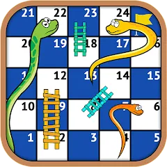 Скачать взлом Snakes and Ladders - Ludo Game (Змеи и лестницы)  [МОД Mega Pack] - последняя версия apk на Андроид