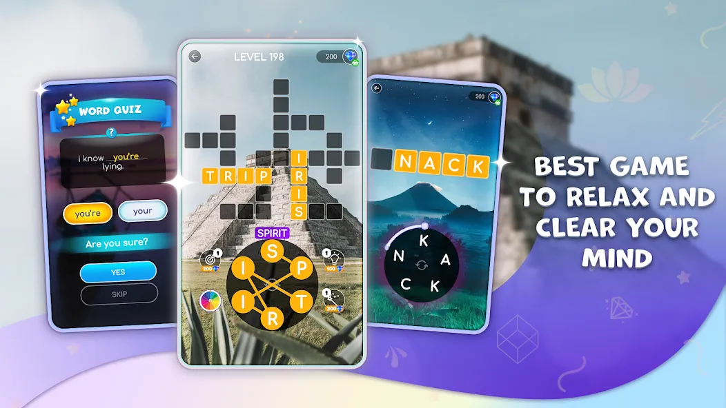 Calming Crosswords Word Puzzle  [МОД Unlocked] Screenshot 2