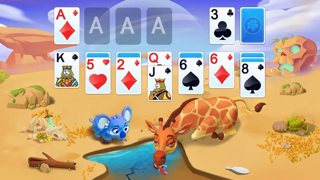 Solitaire - Wild Park  [МОД Mega Pack] Screenshot 1