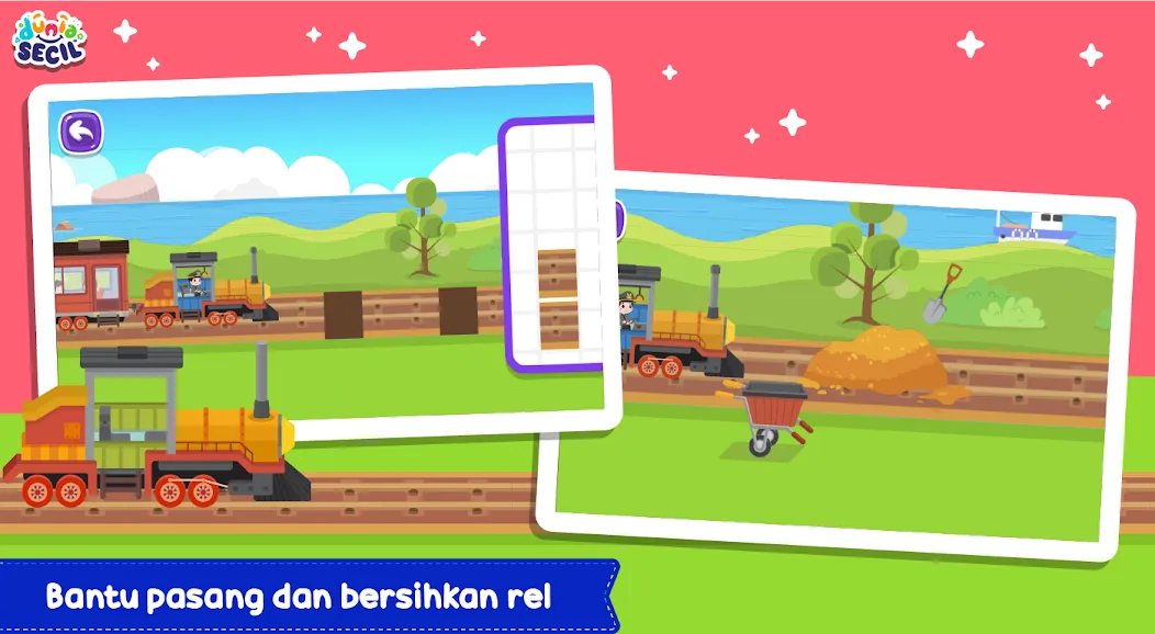 Kereta Api Dunia Secil (Керета Апи Дуниа Сесил)  [МОД Unlocked] Screenshot 3