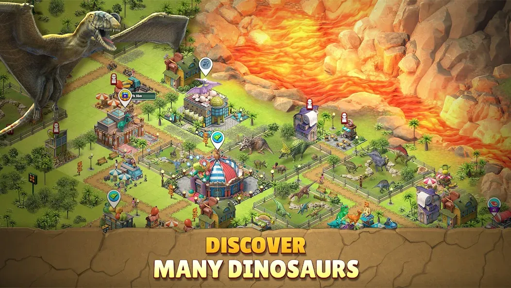 Jurassic Dinosaur: Dino Game (Динозавры юрского периода)  [МОД Бесконечные монеты] Screenshot 4