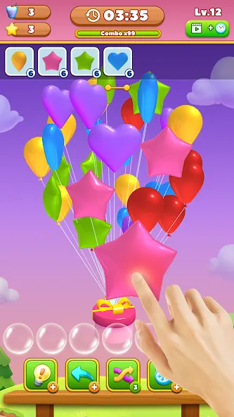 Match Triple Balloon (Матч Тройной Шарик)  [МОД Много денег] Screenshot 1