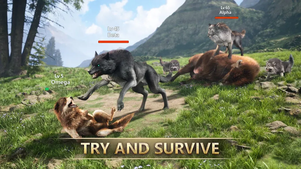 Wolf Game: Wild Animal Wars (Вулф Гейм)  [МОД Меню] Screenshot 1