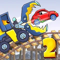 Скачать взломанную Car Eats Car 2 - Racing Game (Кар Еатс Кар 2)  [МОД Unlocked] - последняя версия apk на Андроид