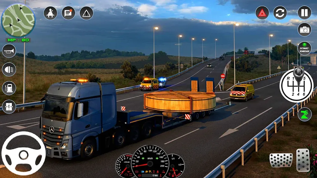 Euro Cargo Truck Simulator 3D  [МОД Все открыто] Screenshot 4