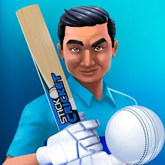 Скачать взломанную Stick Cricket Clash (тик Крикет Клаш)  [МОД Menu] - полная версия apk на Андроид