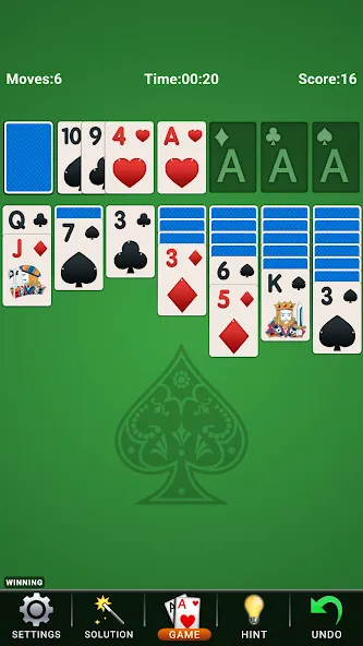 Solitaire: Classic Card Game  [МОД Бесконечные монеты] Screenshot 1