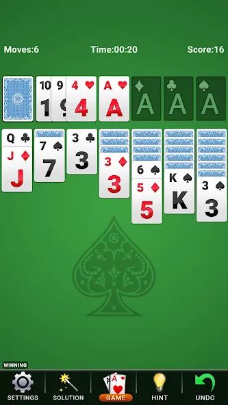 Solitaire: Classic Card Game  [МОД Бесконечные монеты] Screenshot 3