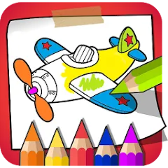 Взломанная Coloring Book - Kids Paint  [МОД Unlocked] - полная версия apk на Андроид