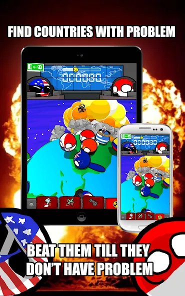 Polandball: Not Safe For World (Поландбол)  [МОД Все открыто] Screenshot 1