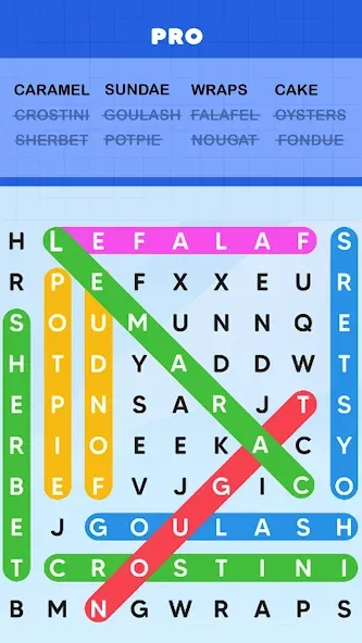 Word Search Puzzle Challenge (Уордсрч Пазл Челлендж)  [МОД Много монет] Screenshot 1