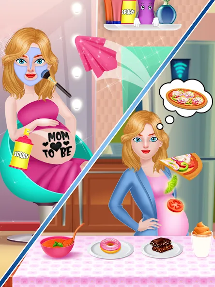 Mom Babysitting Game  [МОД Unlimited Money] Screenshot 1