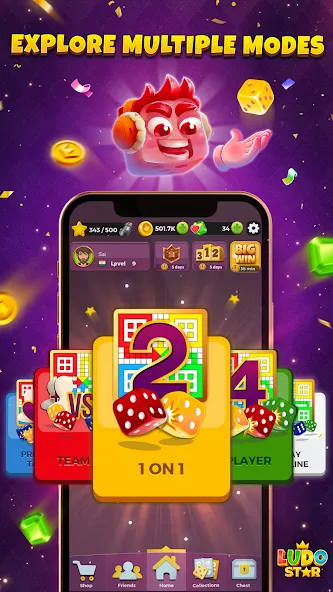 Ludo STAR: Online Dice Game (Лудо СТАР)  [МОД Mega Pack] Screenshot 5